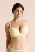 Soutien-gorge N°5 - Coques fines plongeant - VANILLE