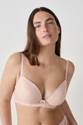 Soutien-gorge N°5 - Coques fines plongeantes - BLUSH
