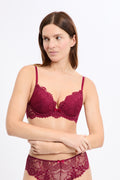 Soutien-gorge n°2 - Le push-up plongeant - BORDEAUX GRENAT