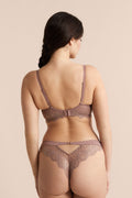 Soutien-gorge N.5 - Coques fines plongeant - TAUPE