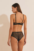 Soutien-gorge N.7 - Le corbeille foulard - NOIR