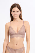 Soutien-gorge N.8 - Le triangle irisé sans armatures - TAUPE